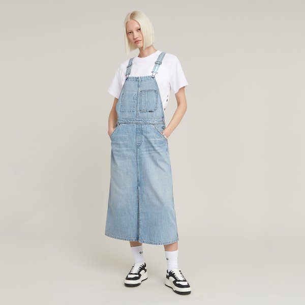 G-STAR Midi Dungaree Jeans Latzkleid 10795108