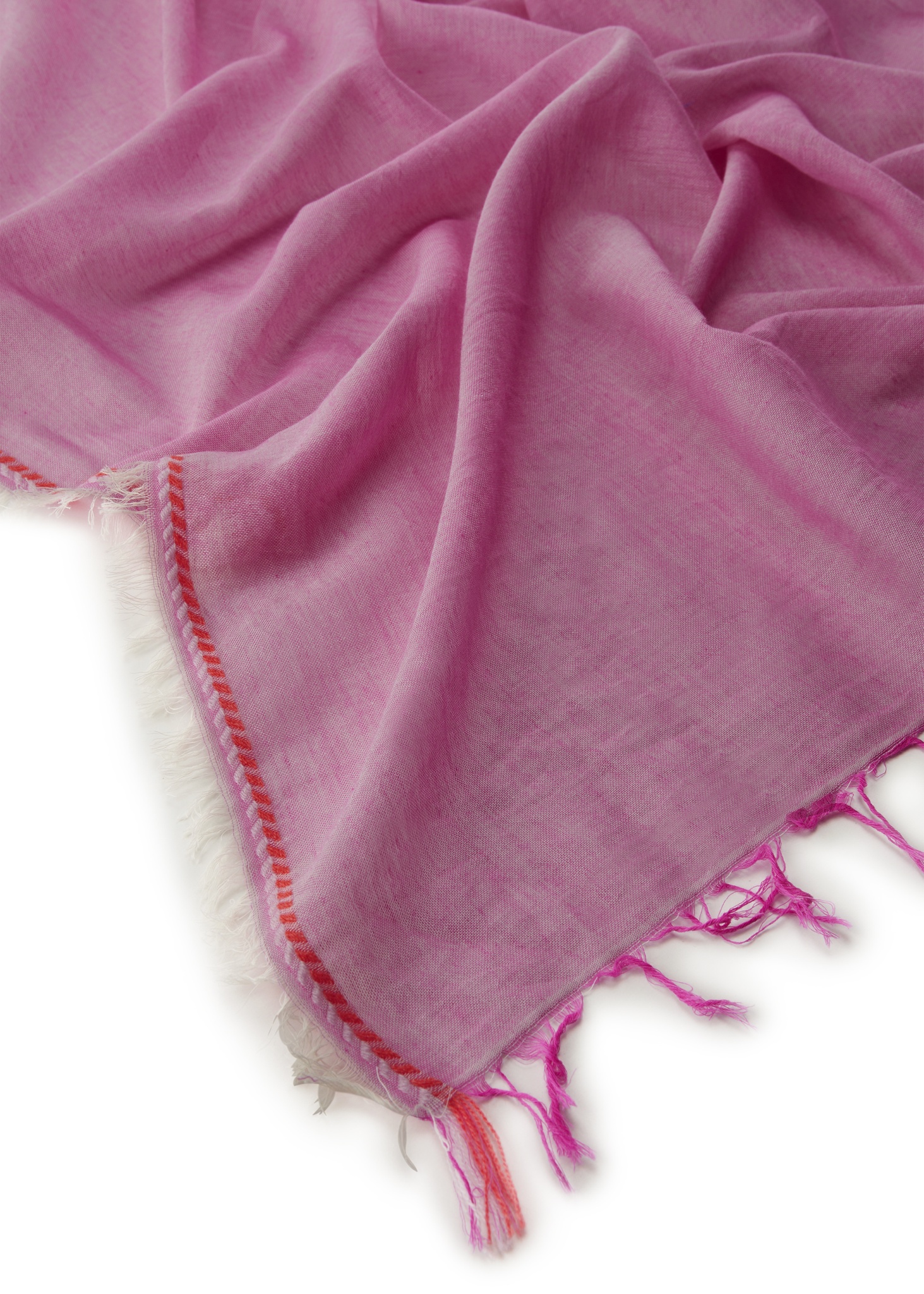 CODELLO Schal aus Organic Cotton mit gewebter Bordüre 10751058