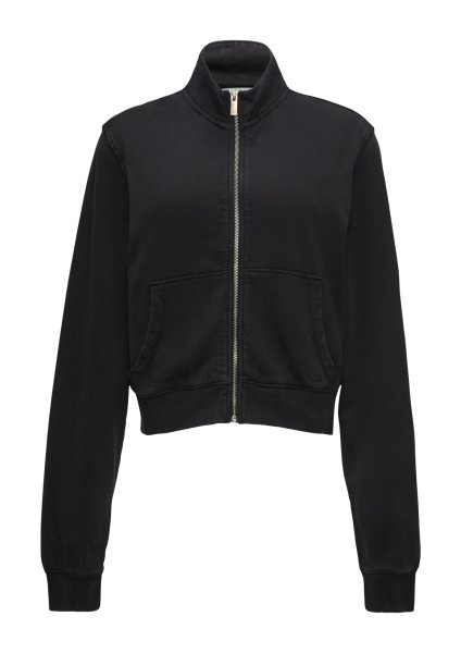 QS Verkürzte Sweatshirt-Jacke mit Waschung 10764780