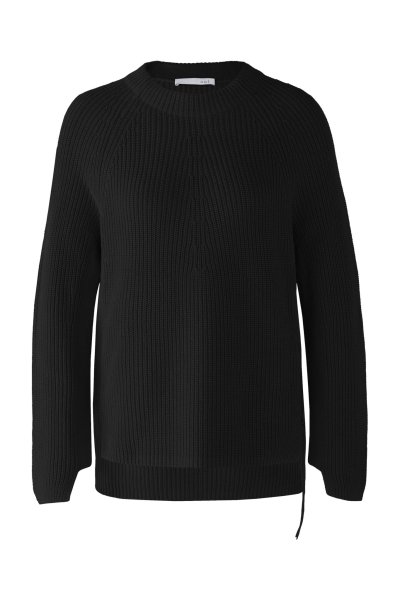 OUI RUBI Pullover mit Reißverschluss, in reiner Baumwolle 10706497