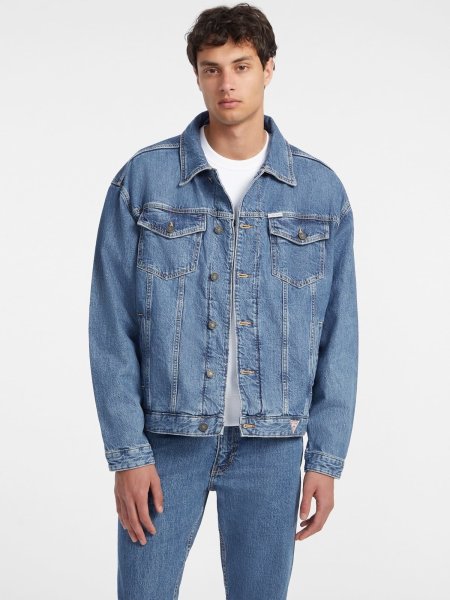 GUESS JEANS Oversized Trucker Jeansjacke 10794639