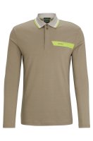 Vorschau: BOSS GREEN Longsleeve Poloshirt mit Streifen und Logo 10715941