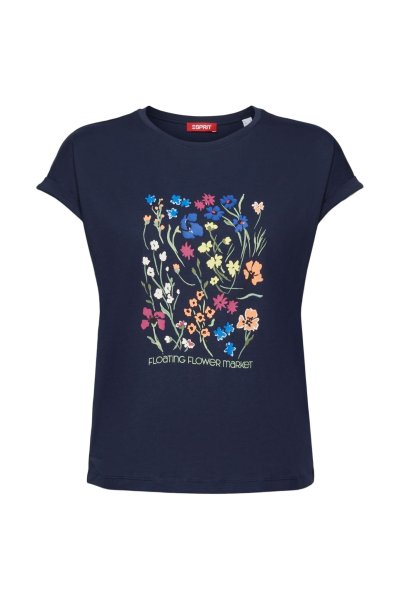 ESPRIT CASUAL T-Shirt aus Baumwolljersey mit Grafikprint 10748648