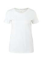Vorschau: QS T-Shirt mit aufgekrempelten Ärmelabschlüssen 10751252