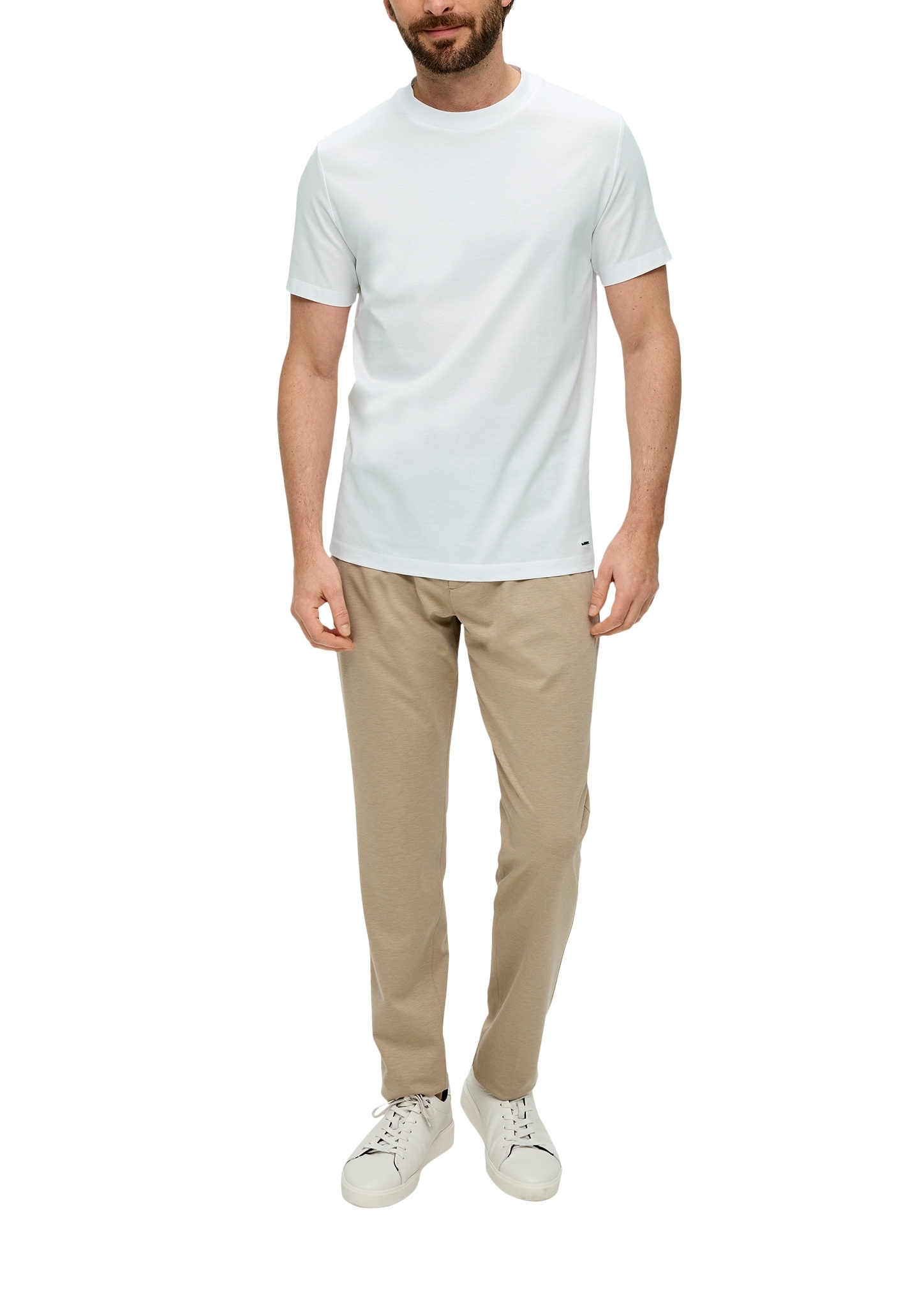 S.OLIVER BLACK LABEL Jerseyshirt aus merzerisierter Baumwolle 